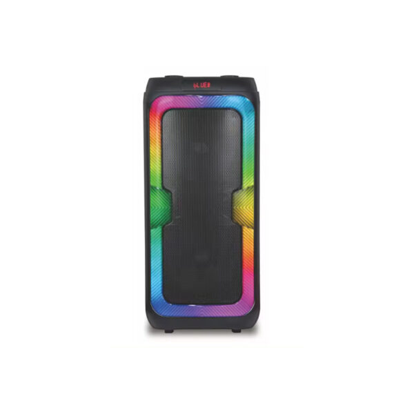 LY-2808 dual 8″ portable bluetooth party speaker with flame light