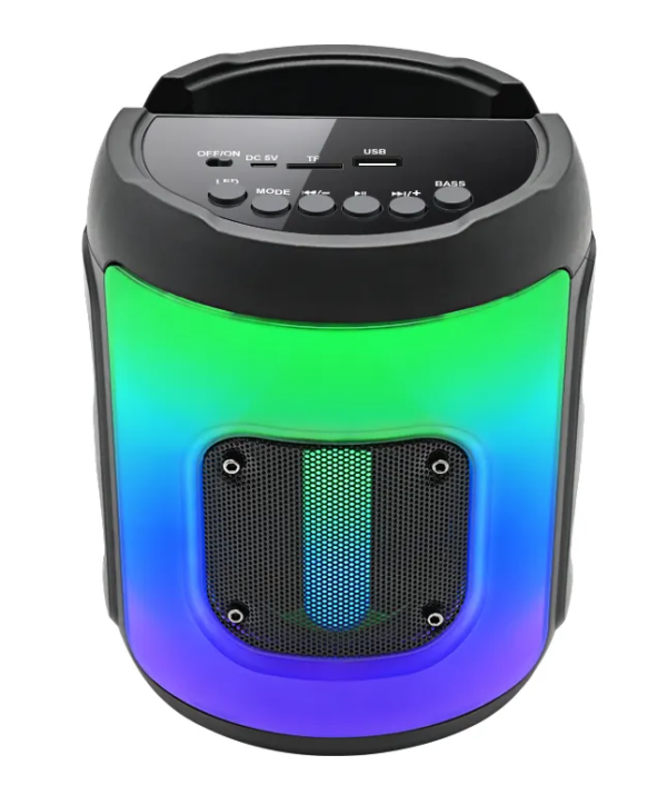 LY-1315 portable bluetooth speaker with flame light