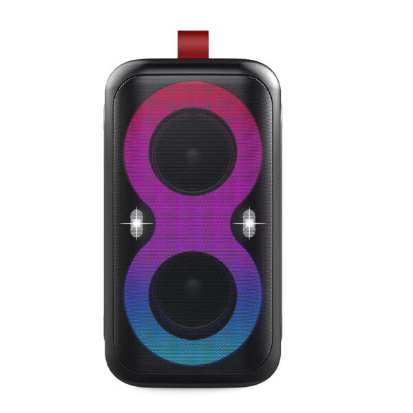 LY-2008 dual 2.5″ bluetooth portable party speaker with flame light