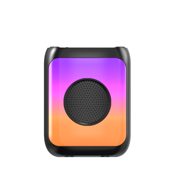 3″ portable bluetooth speaker with flame light