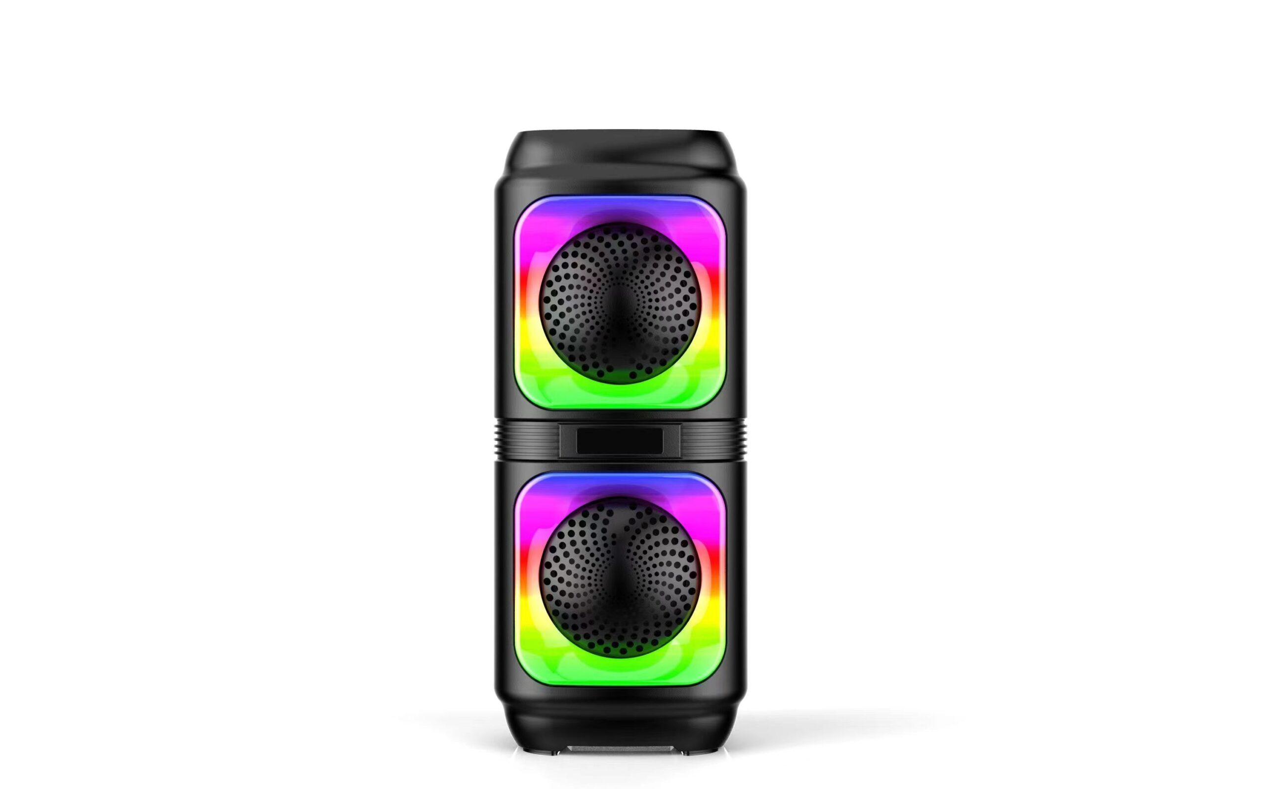 LY-4403 dual 4″ portable bluetooth party speaker with flame light